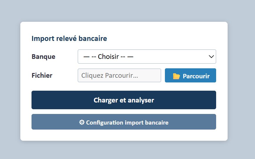 L'écran d'import, avec l'aperçu des écritures proposées.